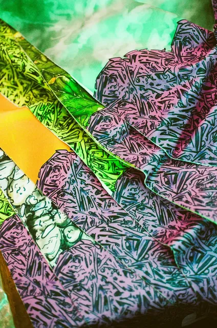 Painted pattern detail